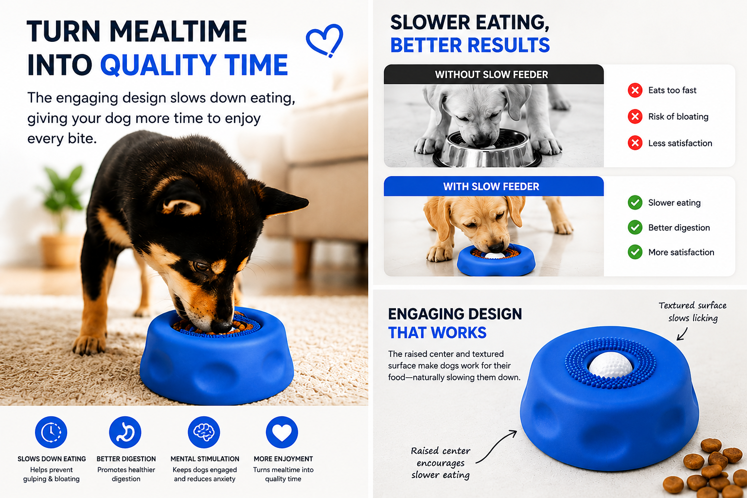 Dog Liquid Lick Bow Dog Slow-Feeding Plate Non-Slip Spherical Pet Licking Bowl