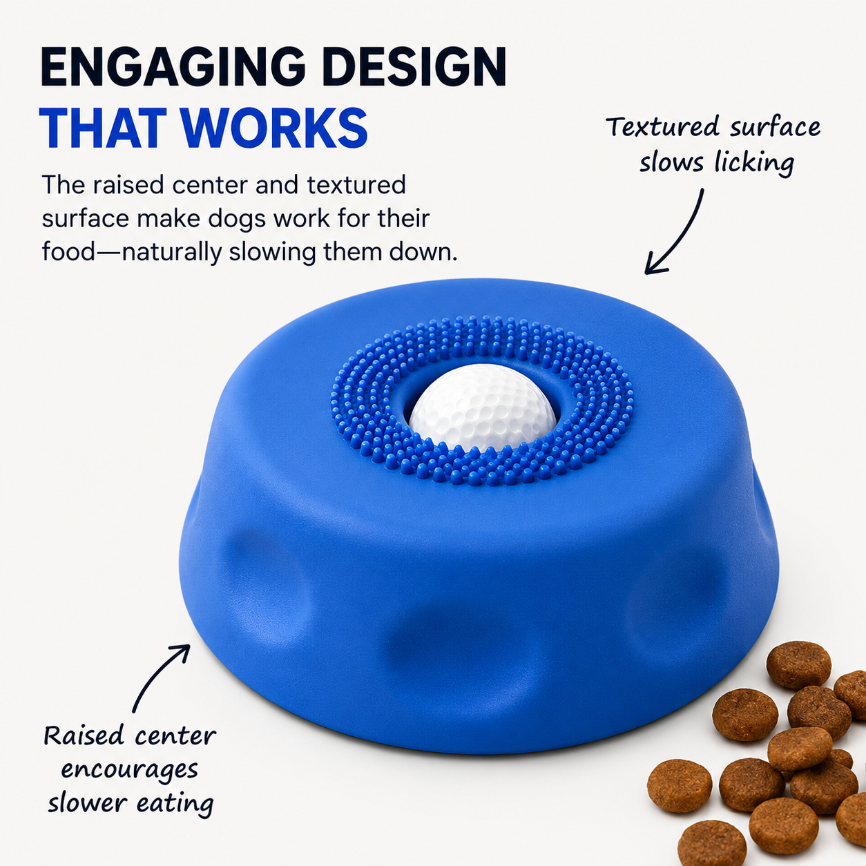 Dog Liquid Lick Bow Dog Slow-Feeding Plate Non-Slip Spherical Pet Licking Bowl