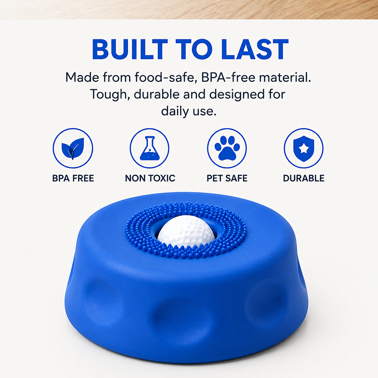 Dog Liquid Lick Bow Dog Slow-Feeding Plate Non-Slip Spherical Pet Licking Bowl