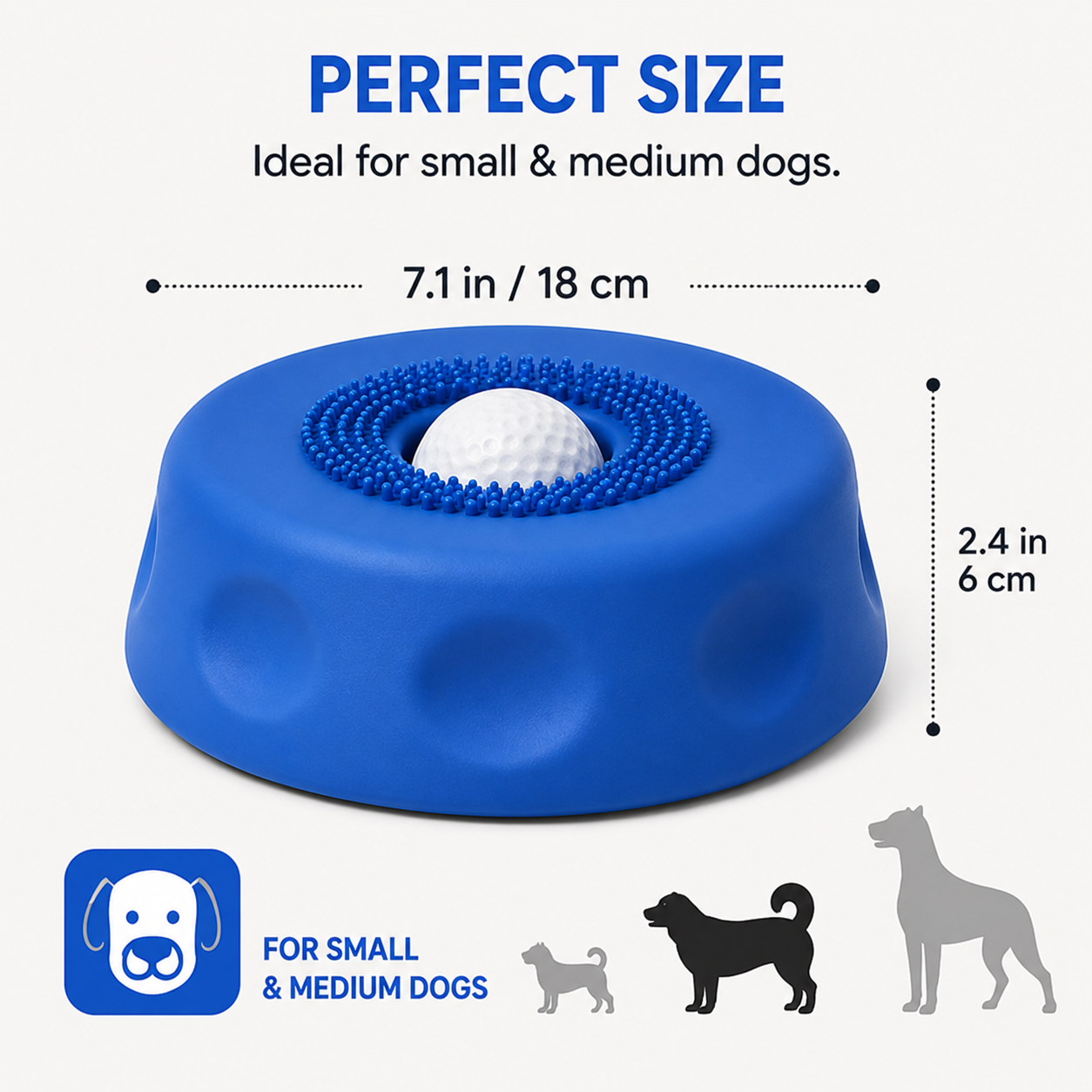 Dog Liquid Lick Bow Dog Slow-Feeding Plate Non-Slip Spherical Pet Licking Bowl